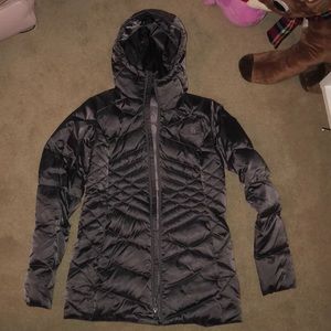 plum north face coat💜